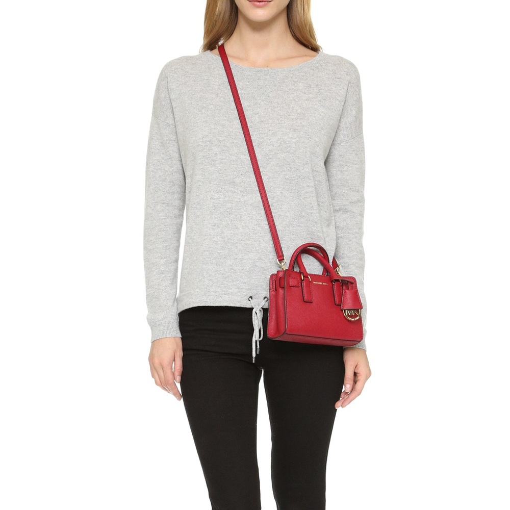 ❤️MICHAEL Michael Kors Saffiano Leather Mini Dillon Bag with matching wallet - Picture 1 of 10